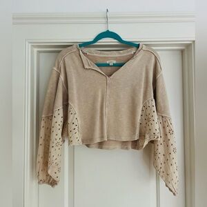 PILCRO CROPPED SHIRT SIZE XS